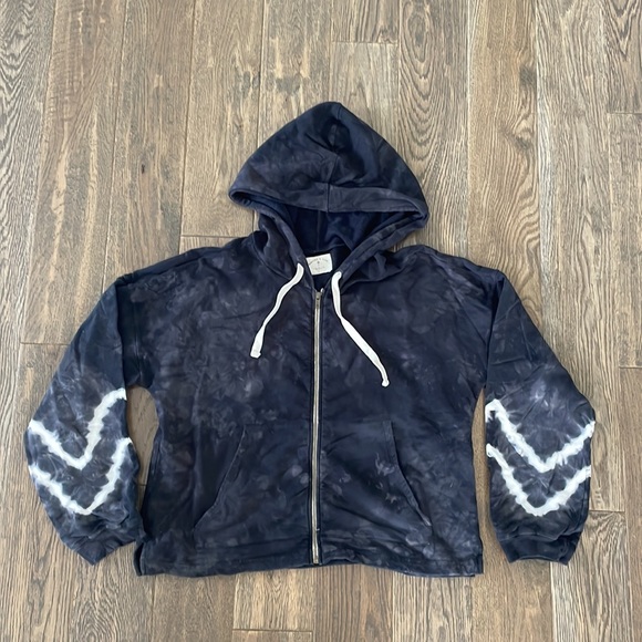 Electric & Rose Westside Zip Hoodie, Onyx / Cloud - Picture 3 of 5